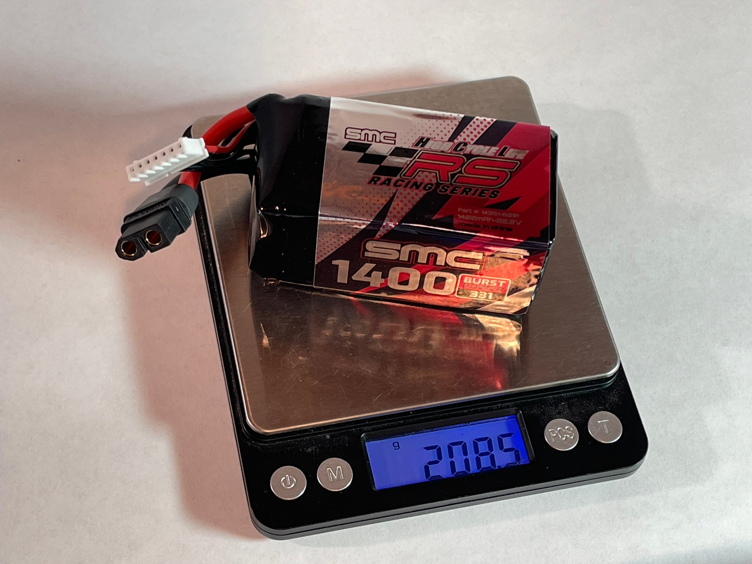 SMC HCL RS 22.2V 6S 1600mAh FPV Lipo Pack XT60 | CRWorks